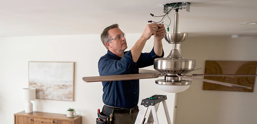 Ceiling Fan Light and Switch Repair in Alpharetta