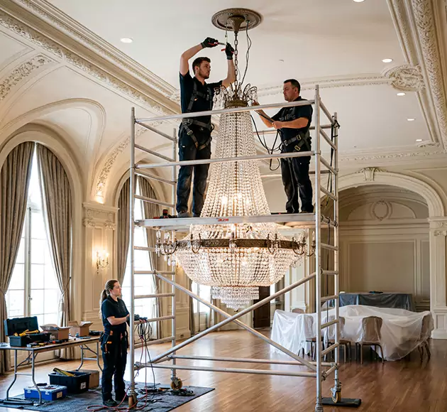 Professional Chandelier Installation: Your Local Fixture Team in Alpharetta, GA